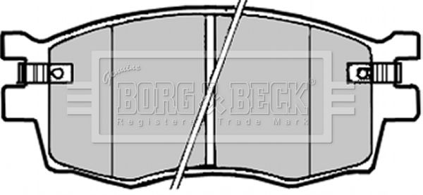 BORG & BECK stabdžių trinkelių rinkinys, diskinis stabdys BBP1923